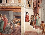 GOZZOLI, Benozzo Scenes from the Life of St Francis (Scene 1, north wall) g oil painting reproduction